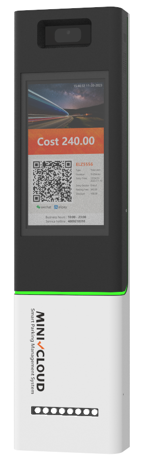 MiniCloud Smart ANPR & QR Payment Totem with Status LED